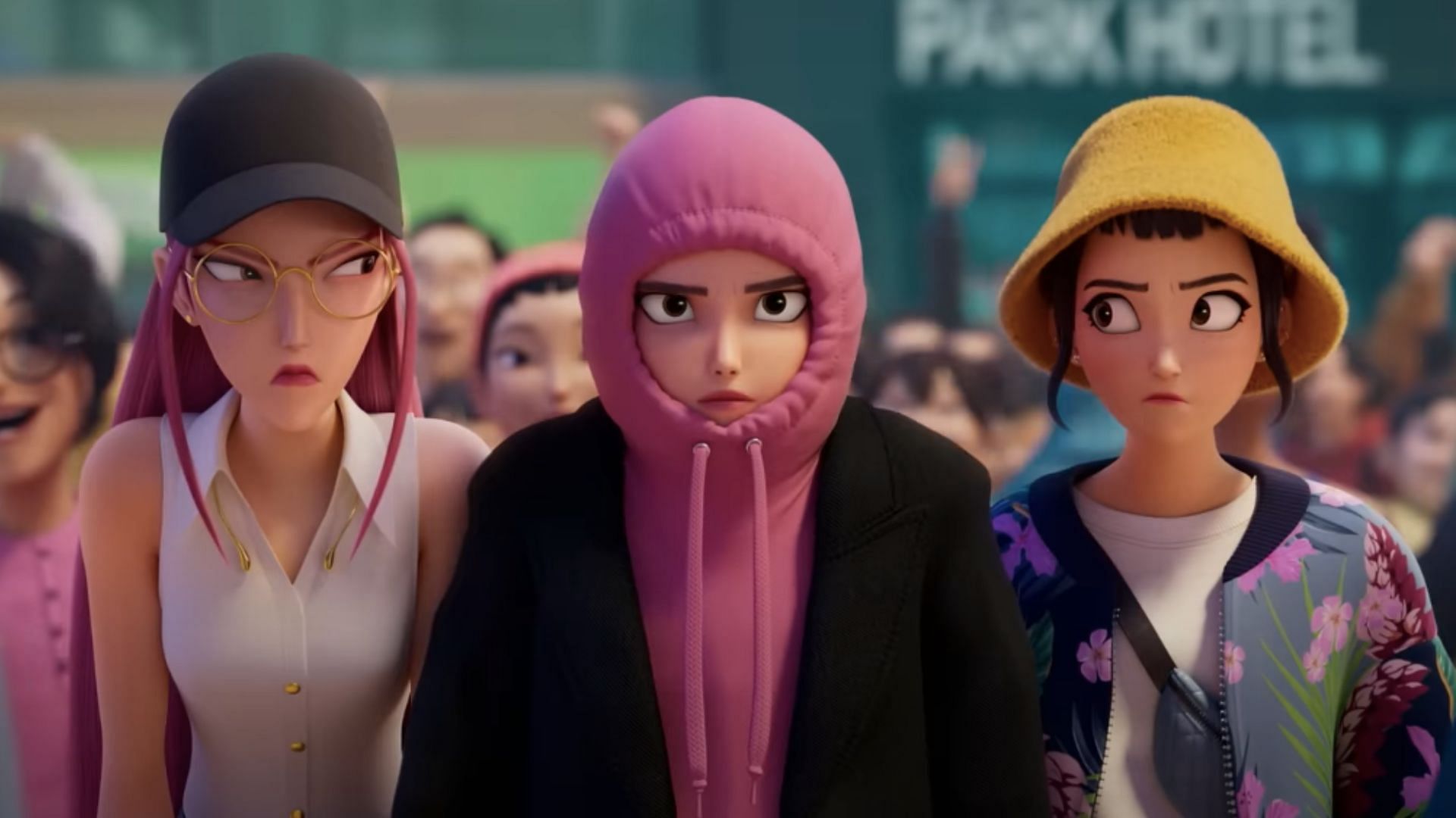 Zoey is enamored by the new song (Image via YouTube/Netflix)